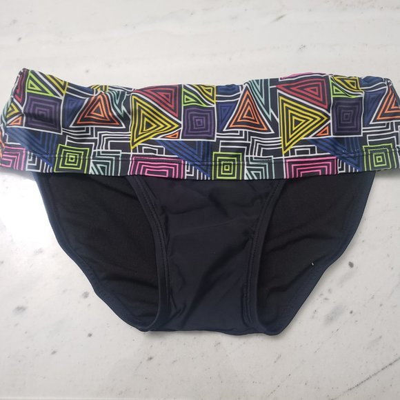 [NEW] Black/Colorful Swimsuit/ halter Neck Bikini Set - Picture 4 of 11